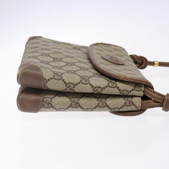 GUCCI GG Supreme Shoulder Bag PVC Beige Gold 007 105 0072 Auth BA5243