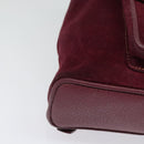 GUCCI Bamboo Backpack Suede Purple Gold 003 2058 0030 Auth BA5244-9