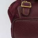 GUCCI Bamboo Backpack Suede Purple Gold 003 2058 0030 Auth BA5244-15