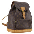 LOUIS VUITTON Monogram Montsouris MM Backpack M51136 LV Auth BA5245-1