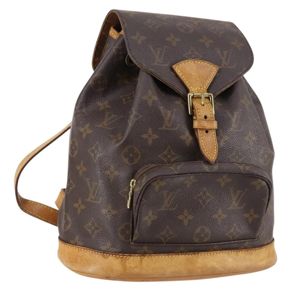 LOUIS VUITTON Monogram Montsouris MM Backpack M51136 LV Auth BA5245