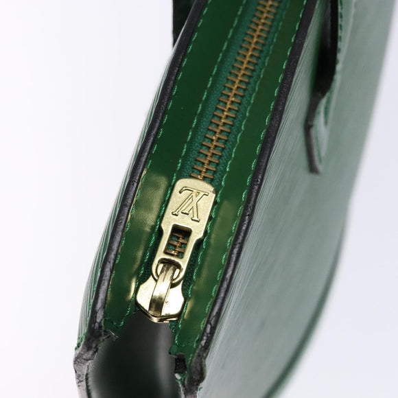 LOUIS VUITTON Epi Saint Jacques Hand Bag Green M52274 LV Auth BA5247