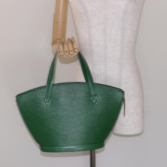 LOUIS VUITTON Epi Saint Jacques Hand Bag Green M52274 LV Auth BA5247