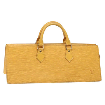 LOUIS VUITTON Epi Sac Triangle Hand Bag Yellow M52099 LV Auth BA5251