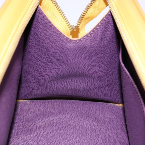 LOUIS VUITTON Epi Sac Triangle Hand Bag Yellow M52099 LV Auth BA5251