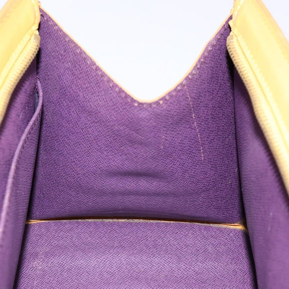 LOUIS VUITTON Epi Sac Triangle Hand Bag Yellow M52099 LV Auth BA5251