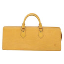 LOUIS VUITTON Epi Sac Triangle Hand Bag Yellow M52099 LV Auth BA5251-2