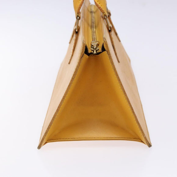 LOUIS VUITTON Epi Sac Triangle Hand Bag Yellow M52099 LV Auth BA5251