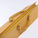 LOUIS VUITTON Epi Sac Triangle Hand Bag Yellow M52099 LV Auth BA5251-5