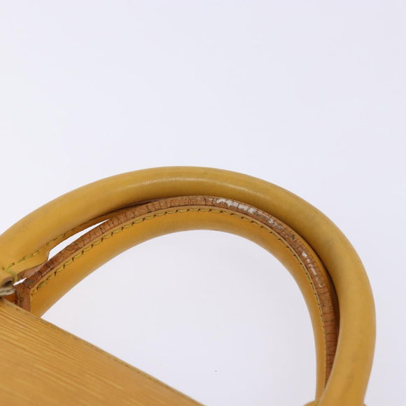 LOUIS VUITTON Epi Sac Triangle Hand Bag Yellow M52099 LV Auth BA5251