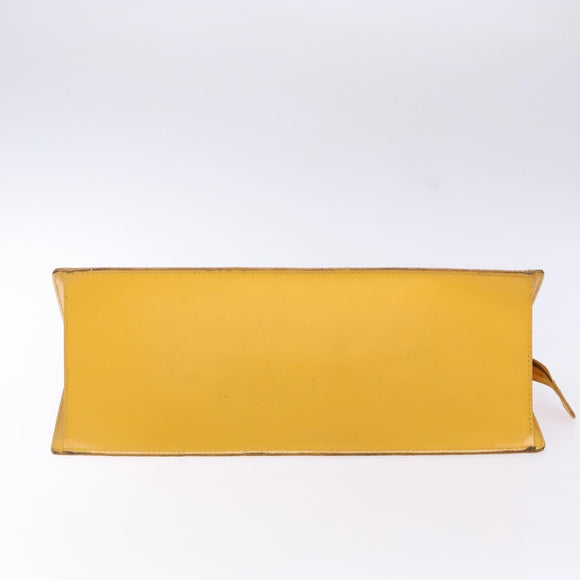 LOUIS VUITTON Epi Sac Triangle Hand Bag Yellow M52099 LV Auth BA5251
