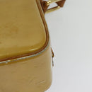 LOUIS VUITTON Monogram Vernis Christie GM Shoulder Bag Beige M91147 Auth BA5252-17