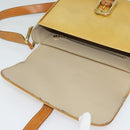 LOUIS VUITTON Monogram Vernis Christie GM Shoulder Bag Beige M91147 Auth BA5252-10