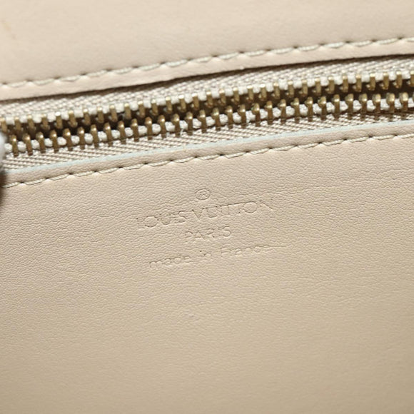 LOUIS VUITTON Monogram Vernis Christie GM Shoulder Bag Beige M91147 Auth BA5252