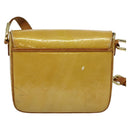 LOUIS VUITTON Monogram Vernis Christie GM Shoulder Bag Beige M91147 Auth BA5252-2