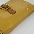 LOUIS VUITTON Monogram Vernis Christie GM Shoulder Bag Beige M91147 Auth BA5252-6
