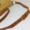 LOUIS VUITTON Monogram Vernis Christie GM Shoulder Bag Beige M91147 Auth BA5252-7