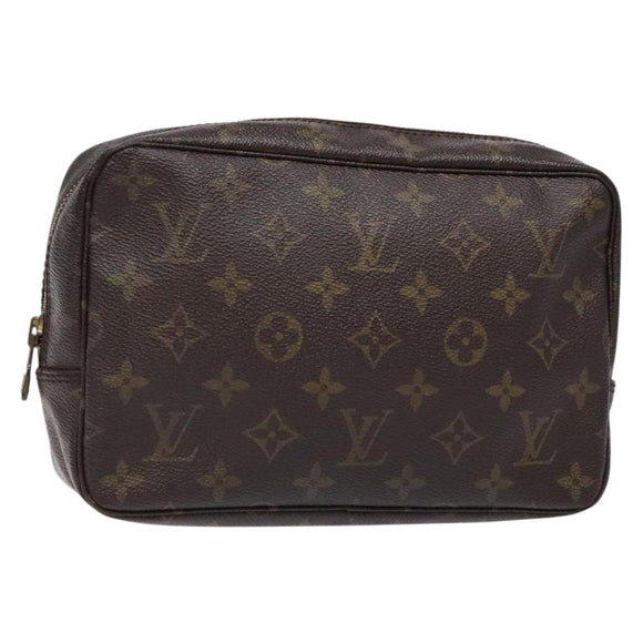 LOUIS VUITTON Monogram Trousse Toilette 23 Clutch Bag M47524 LV Auth BA5253
