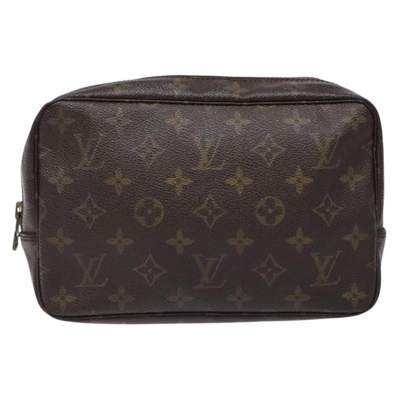 LOUIS VUITTON Monogram Trousse Toilette 23 Clutch Bag M47524 LV Auth BA5253