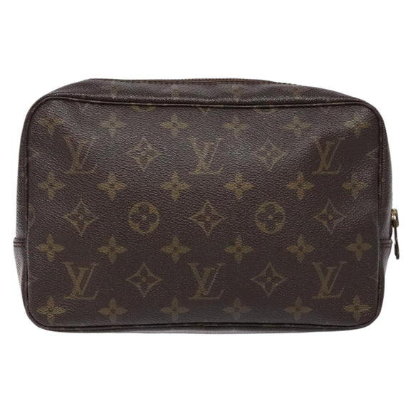 LOUIS VUITTON Monogram Trousse Toilette 23 Clutch Bag M47524 LV Auth BA5253