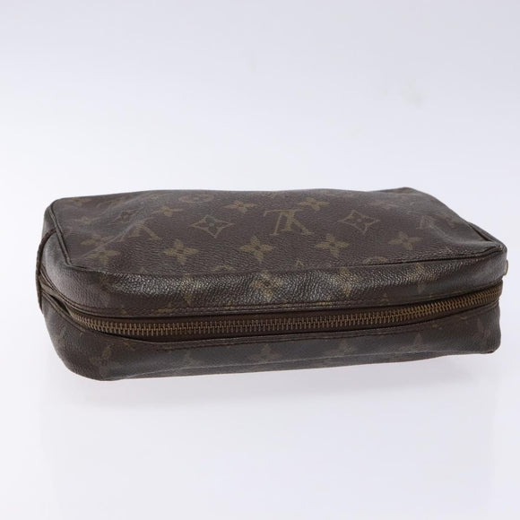 LOUIS VUITTON Monogram Trousse Toilette 23 Clutch Bag M47524 LV Auth BA5253