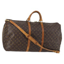 LOUIS VUITTON Monogram Keepall Bandouliere 60 Boston Bag M41412 LV Auth BA5254-1