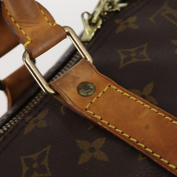 LOUIS VUITTON Monogram Keepall Bandouliere 60 Boston Bag M41412 LV Auth BA5254