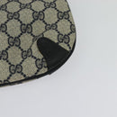 GUCCI GG Supreme Sherry Line Shoulder Bag PVC Navy Gold 39 02 026 Auth BA5255-16