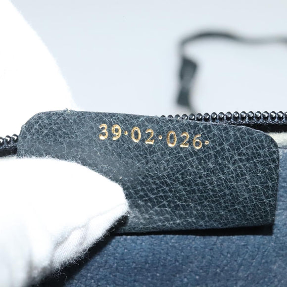 GUCCI GG Supreme Sherry Line Shoulder Bag PVC Navy Gold 39 02 026 Auth BA5255