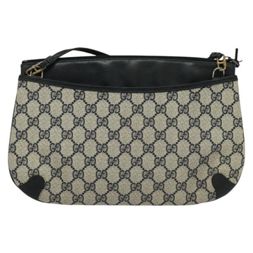 GUCCI GG Supreme Sherry Line Shoulder Bag PVC Navy Gold 39 02 026 Auth BA5255 - 0