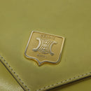 CELINE Shoulder Bag Leather Yellow Gold Auth BA5256-18