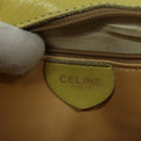 CELINE Shoulder Bag Leather Yellow Gold Auth BA5256-19