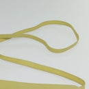 CELINE Shoulder Bag Leather Yellow Gold Auth BA5256-8