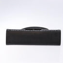 Salvatore Ferragamo Gancini Shoulder Bag Leather Black Silver Auth BA5258-10