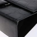 Salvatore Ferragamo Gancini Shoulder Bag Leather Black Silver Auth BA5258-11