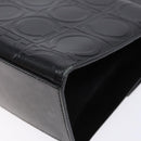 Salvatore Ferragamo Gancini Shoulder Bag Leather Black Silver Auth BA5258-13