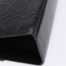 Salvatore Ferragamo Gancini Shoulder Bag Leather Black Silver Auth BA5258-14