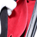 Salvatore Ferragamo Gancini Shoulder Bag Leather Black Silver Auth BA5258-21