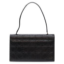 Salvatore Ferragamo Gancini Shoulder Bag Leather Black Silver Auth BA5258-3