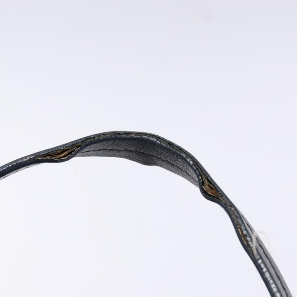 Salvatore Ferragamo Gancini Tote Bag Nylon Black Gold Auth BA5259