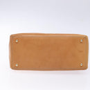 CELINE C Macadam Canvas Hand Bag Suede Leather Purple Gold Auth BA5262-5