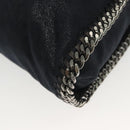 Stella MacCartney Falabella Chain Hand Bag Suede 2way Navy 234387 Auth BA5264-16