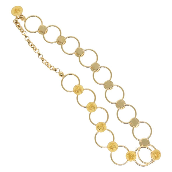 Gianni Versace Chain Belt Metal Gold Auth BA5265