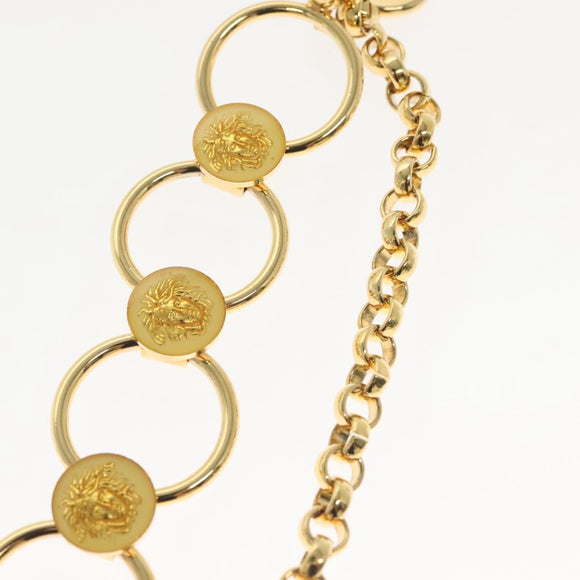 Gianni Versace Chain Belt Metal Gold Auth BA5265
