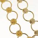 Gianni Versace Chain Belt Metal Gold Auth BA5265-3
