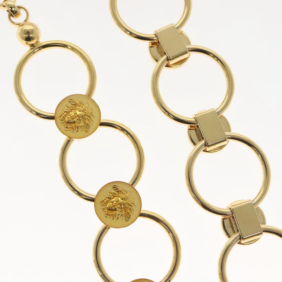 Gianni Versace Chain Belt Metal Gold Auth BA5265