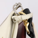 Chloe Roy Shoulder Bag Leather Bordeaux Gold Auth BA5266-24