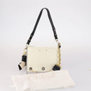Chloe Roy Shoulder Bag Leather Bordeaux Gold Auth BA5266-12