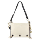 Chloe Roy Shoulder Bag Leather Bordeaux Gold Auth BA5266-13