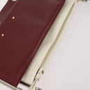 Chloe Roy Shoulder Bag Leather Bordeaux Gold Auth BA5266-6